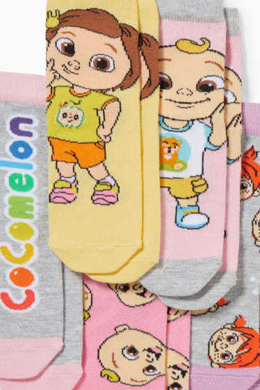 Kinder - Multipack 5er - CoComelon - Socken mit Motiv - rosa