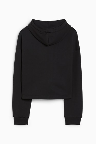 Enfants filles - Snoopy - sweat à capuche de Halloween - noir