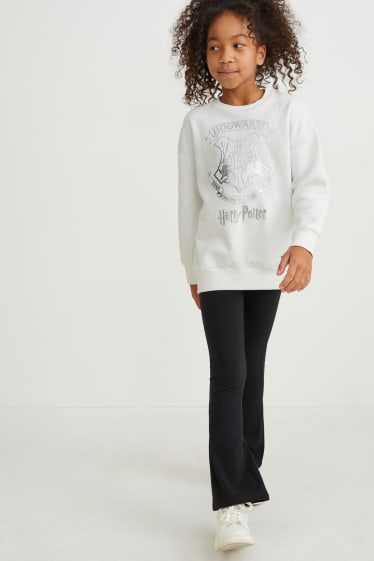Kinderen - Harry Potter - set - sweatshirt en legging - 2-delig - wit