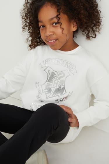 Kinderen - Harry Potter - set - sweatshirt en legging - 2-delig - wit