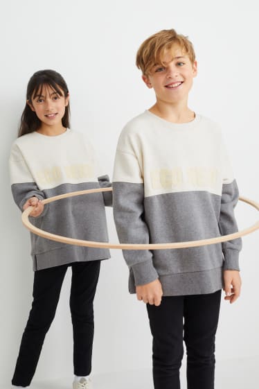 Unisexe - Sweat - neutre en genre - gris clair chiné