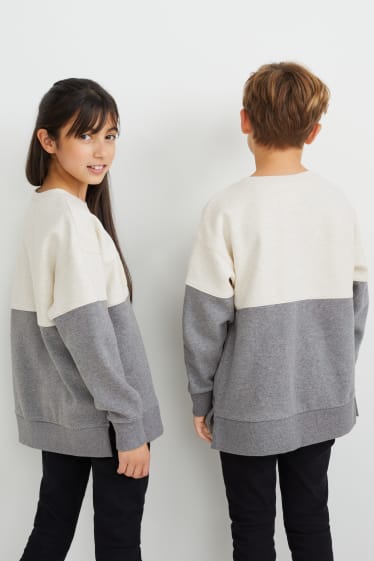 Kinder - Sweatshirt - genderneutral - hellgrau-melange