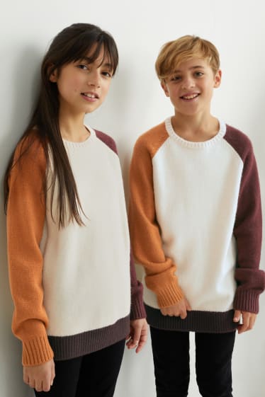 Kinder - Pullover - genderneutral - cremefarben