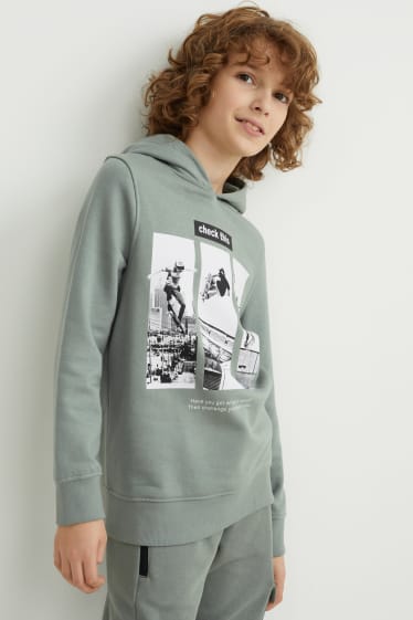 Kinderen: jongens - Hoodie - lichtgroen