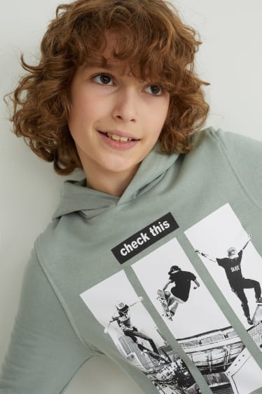 Kinderen: jongens - Hoodie - lichtgroen