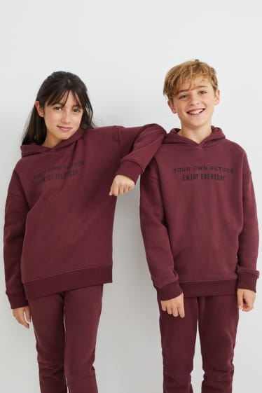 Kinder Jungen - Hoodie - genderneutral - bordeaux