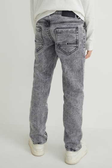 Enfants - Slim jean - jean chaud - jog denim - jean gris clair