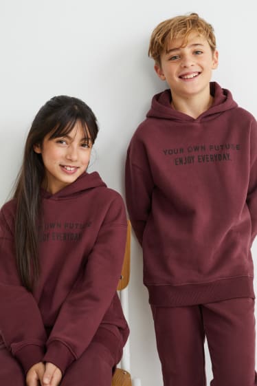 Kinder Jungen - Hoodie - genderneutral - bordeaux