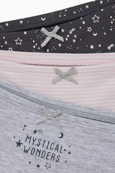 Kinder Mädchen - Multipack 3er - Boxershorts - grau