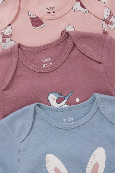 Bébés filles - Lot de 3 - body pour bébé - rose