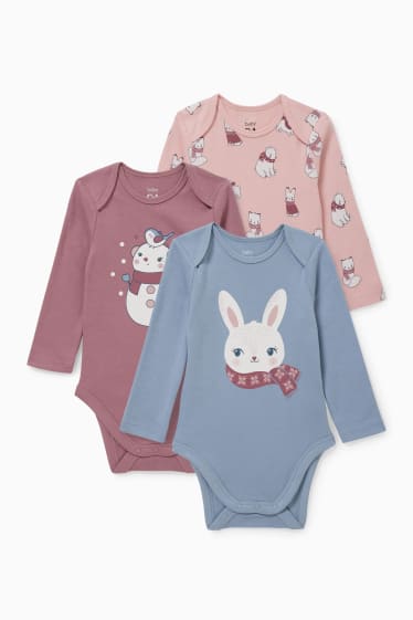 Bébés filles - Lot de 3 - body pour bébé - rose
