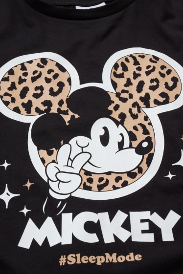 Dames - CLOCKHOUSE - bigshirt - Mickey Mouse - zwart