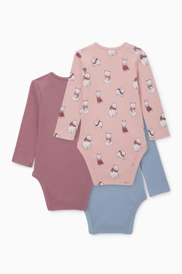 Bébés filles - Lot de 3 - body pour bébé - rose