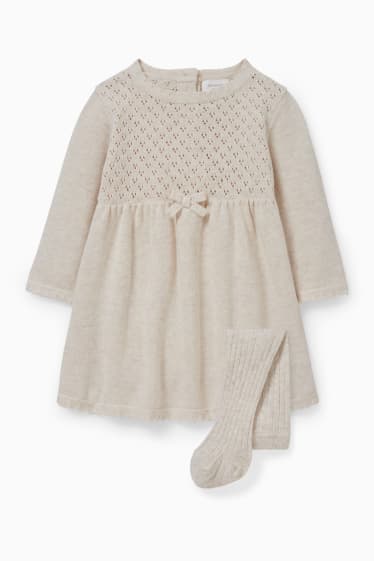 Neonate - Completo neonati - 2 pezzi - beige