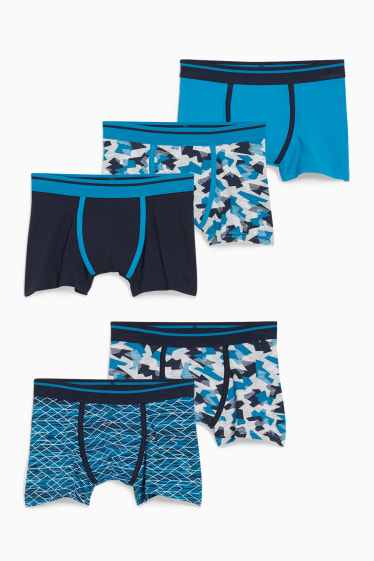 Bambini - Confezione da 5 - boxer - blu scuro