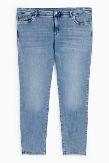 Dámské - Skinny jeans - mid waist - One Size Fits More - džíny - modré