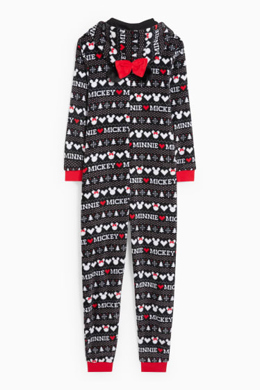 Mujer - CLOCKHOUSE - mono navideño con capucha - Minnie Mouse - negro