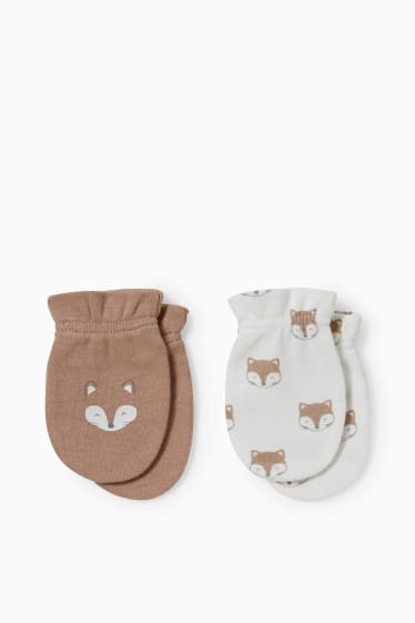 Unisex - Multipack 2er - Anti-Kratz-Handschuhe - beige