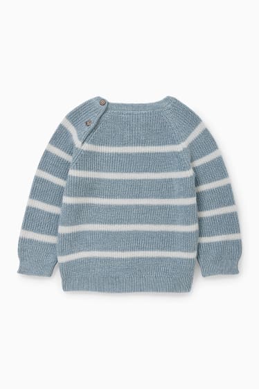 Babies - Baby jumper - striped - white / light blue