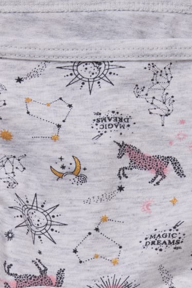 Bambine - Confezione da 3 - boxer - grigio / rosa