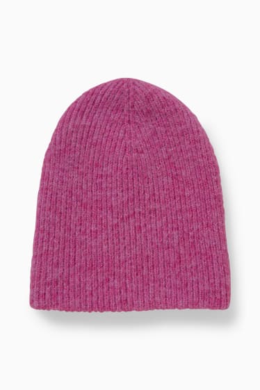 Women - Knitted hat - pink