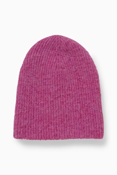 Mujer - Gorro de punto - fucsia