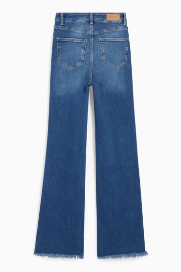 Women - CLOCKHOUSE - flared jeans - high waist - blue denim