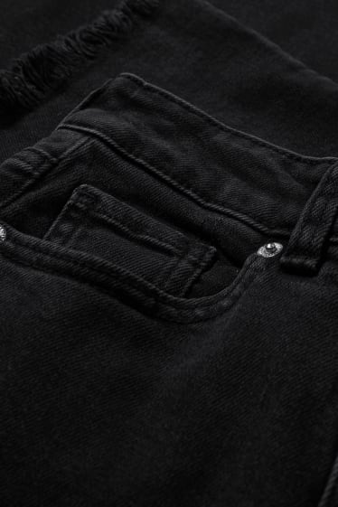Femmes - CLOCKHOUSE - jean à jambe évasée - high waist - LYCRA® - noir