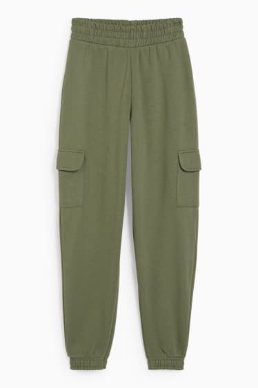 Donna - CLOCKHOUSE - pantaloni sportivi cargo - verde scuro