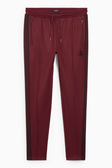 Uomo - CLOCKHOUSE - pantaloni sportivi - rosso scuro