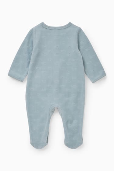 Bebeluși - Pijama salopetă bebeluși - albastru deschis