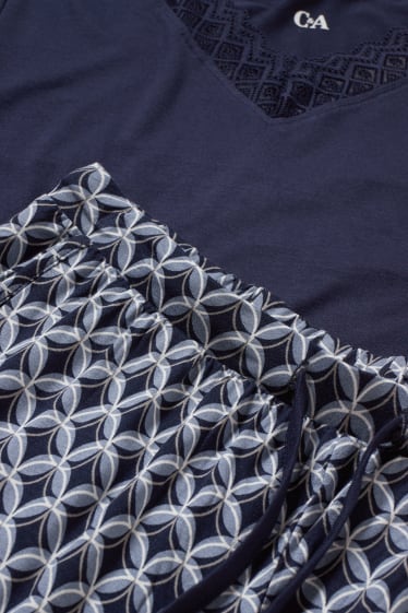 Dames - Pyjama - donkerblauw