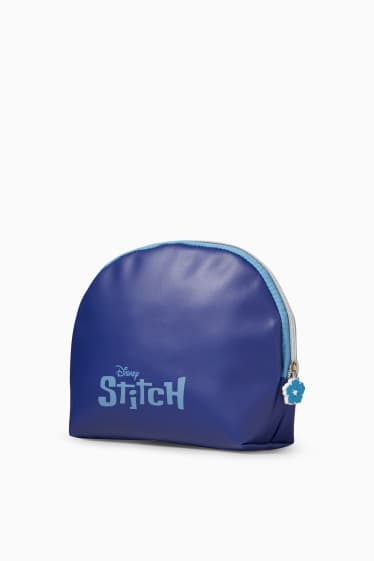 Donna - Lilo & Stitch - borsa da toilette - blu scuro-melange