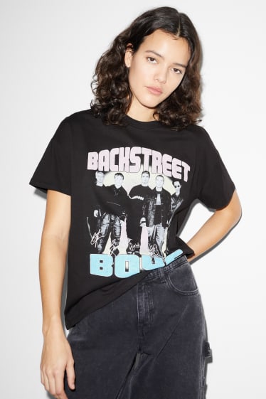 Donna - CLOCKHOUSE - t-shirt - Backstreet Boys - nero