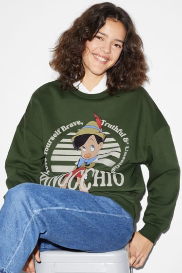 Teens & young adults - CLOCKHOUSE - sweatshirt - Pinocchio - green