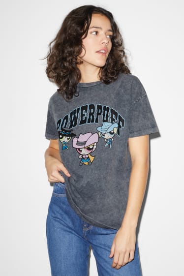 Teens & Twens - CLOCKHOUSE - T-Shirt - Powerpuff Girls - dunkelgrau