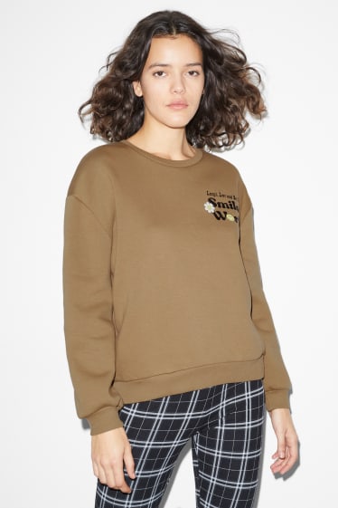 Femmes - CLOCKHOUSE - sweat - SmileyWorld® - beige