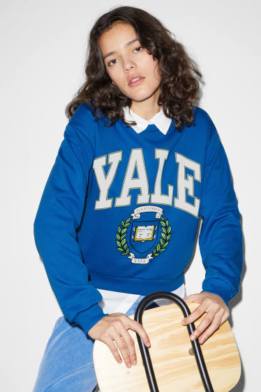 Femei - CLOCKHOUSE - bluză de molton - Yale University - albastru