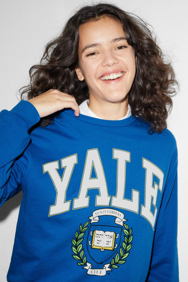 Damen - CLOCKHOUSE - Sweatshirt - Yale University - blau