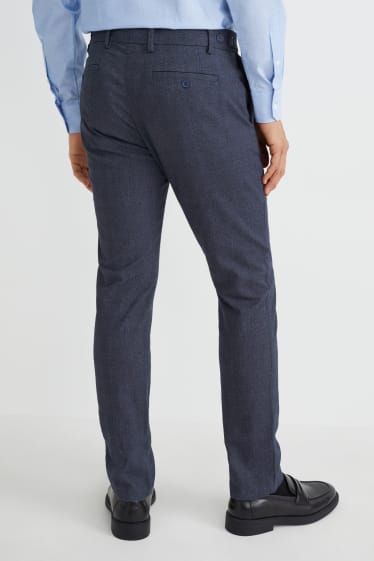 Hommes - Pantalon de costume - regular fit - LYCRA® - bleu foncé