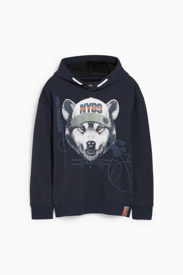 Kinderen: jongens - Hoodie - donkerblauw
