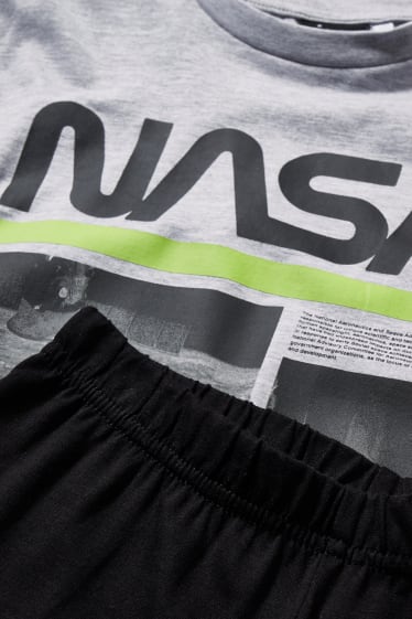 Copii - Băieți - NASA - pijama - 2 piese - gri deschis melanj