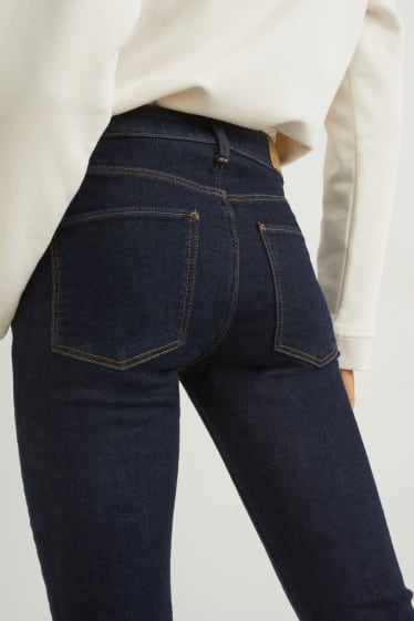 Femmes - Skinny jean - mid waist - jean chaud - LYCRA® - jean bleu foncé