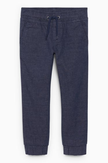 Kinder Jungen - Slim Jeans - Thermojeans - dunkelblau