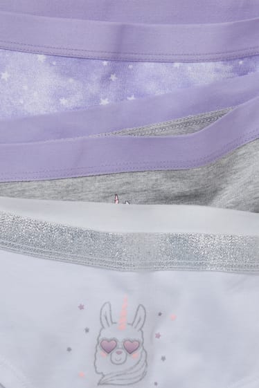 Bambine - Confezione da 3 - coulotte - viola chiaro