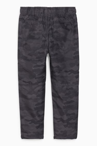 Bambini - Pantaloni termici - con motivi - grigio scuro
