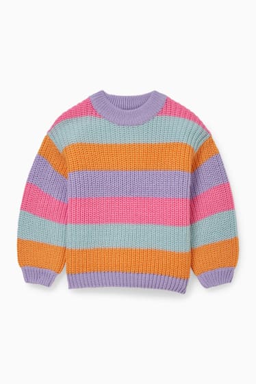 Dzieci - Sweter - w paski - kolorowy