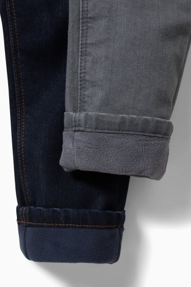 Nen/a - Paquet de 2 - slim jeans - texans tèrmics - texà blau fosc