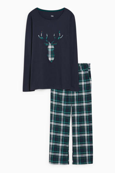 Dames - Pyjama - donkerblauw