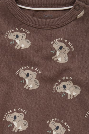 Bébés garçons - Lot de 2 - sweats bébé - beige chiné